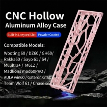 GH60 Powder Spraying Hollow Alu-alloy Case for Mechanical Keyboard Wooting 60 / 60HE+ GH60 Madlions mad60